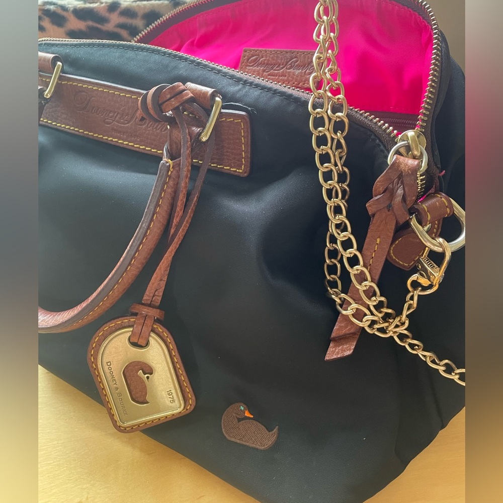 Dooney & Bourke Black Vinyl Crossbody